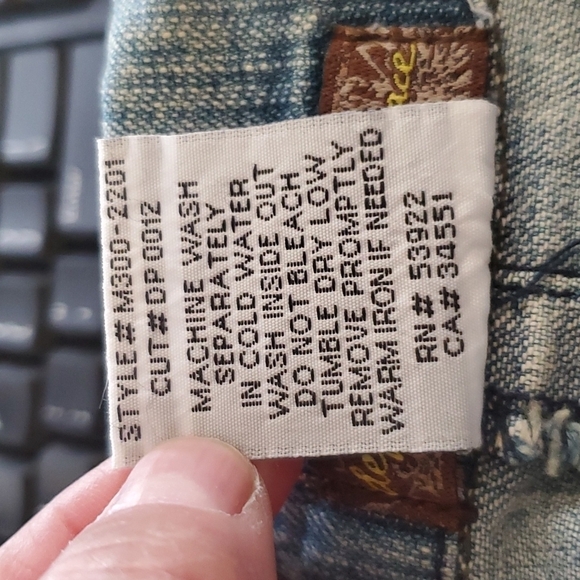 Department of Peace Denim Blazer SZ LG - Picture 8 of 8